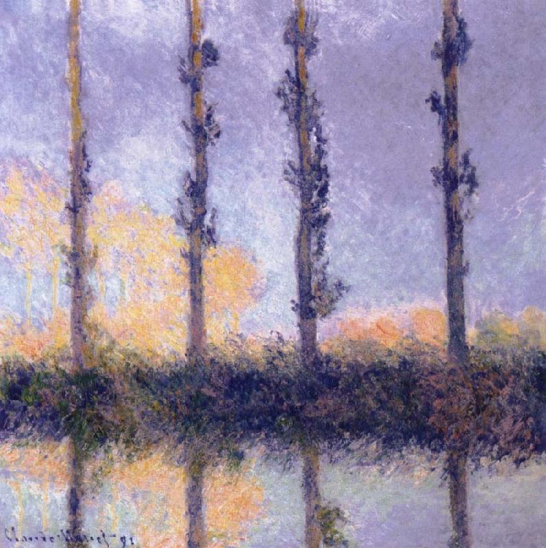 Claude Monet Four Trees oil painting image